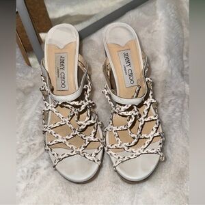 Jimmy Choo Women's Beige Sandals